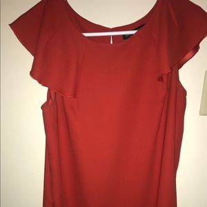 Banana Republic reddish orange dress
